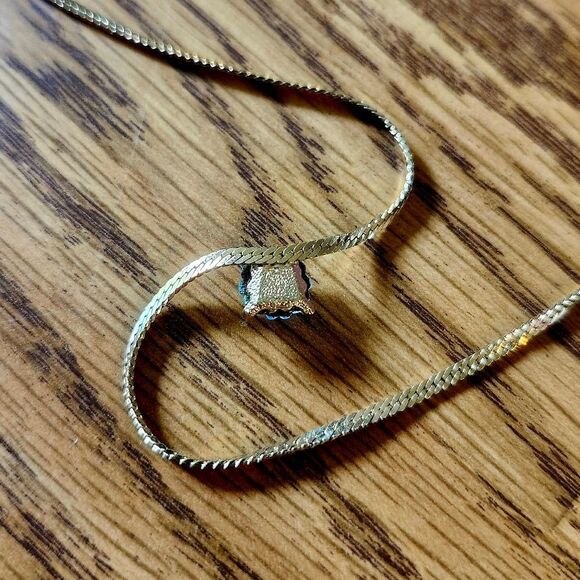 BIAGI Gold And Sea Glass Scallop Shell Necklace FEMININE! - Picture 5 of 9